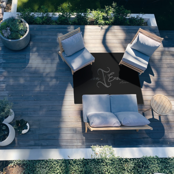 Custom Design - 5'x7' Patio Rug - In context