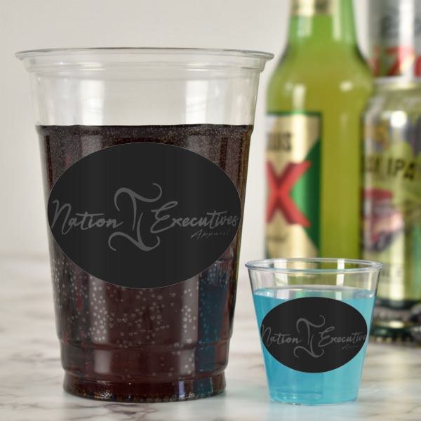 Custom Design - Plastic Shot Glasses - In Context