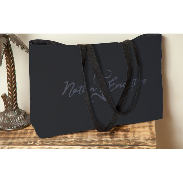 Custom Design - Tote w/Black Handles - Lifestyle View