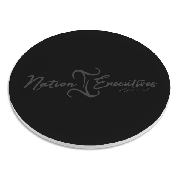 Custom Design - Round Stone Trivet - Angle View