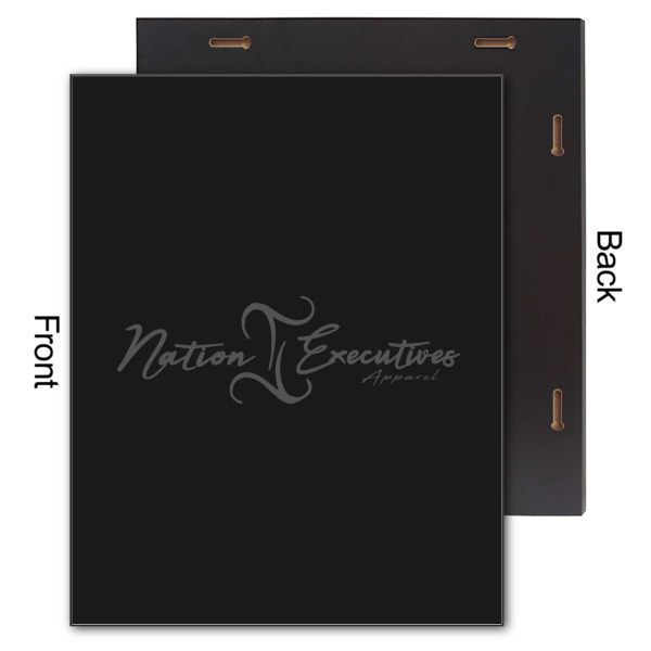 Custom Design - 11x14 Wood Print - Front & Back View