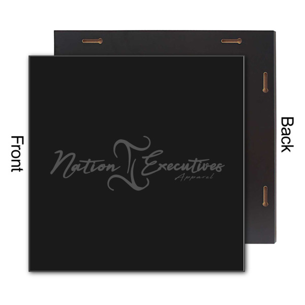 Custom Design - 12x12 Wood Print - Front & Back View