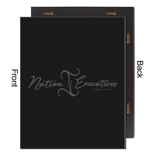 Custom Design - 16x20 Wood Print - Front & Back View