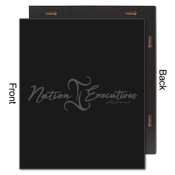 Custom Design - 20x24 Wood Print - Front & Back View