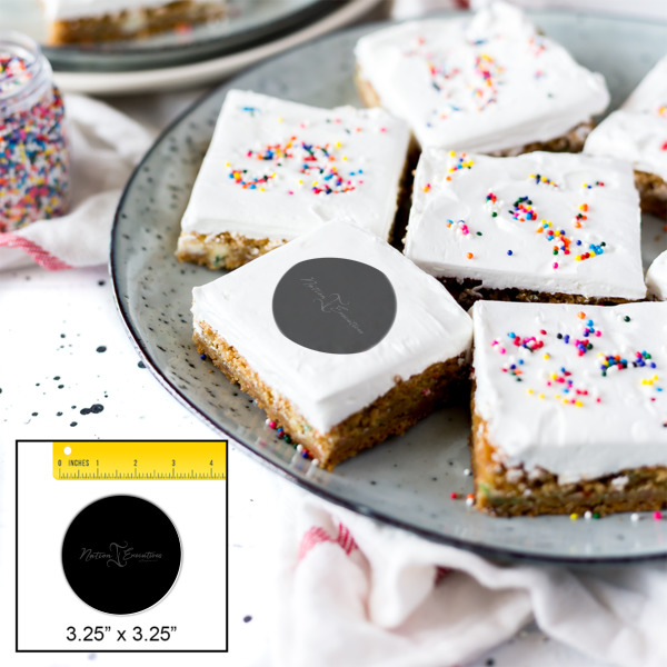 Custom Design - Printed Icing Circle - Large - In Context