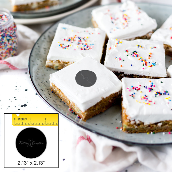 Custom Design - Printed Icing Circle - Small - In Context