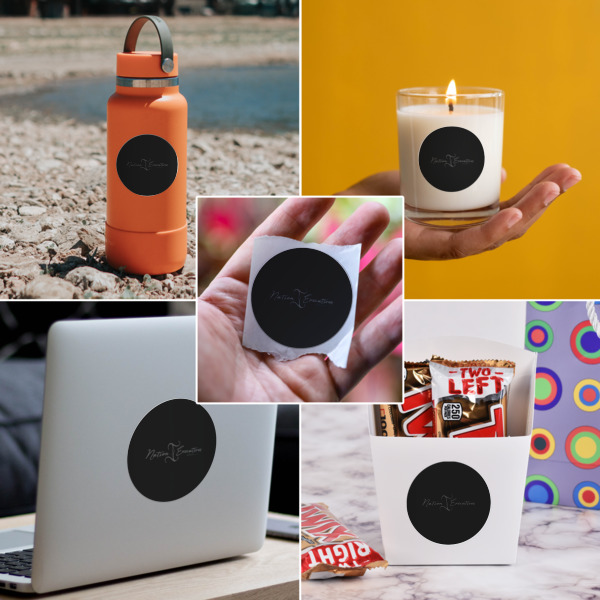 Custom Design - Multipurpose Round Labels - In Context