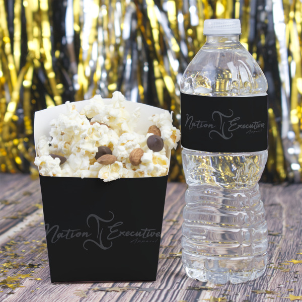 Custom Design - Water Bottle Label - w/ Favor Box