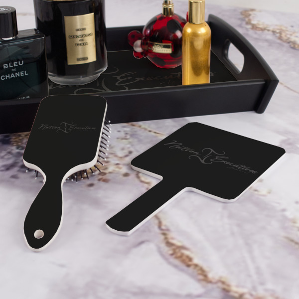 Custom Design - Hair Brush and Hand Mirror - Bathroom Scene