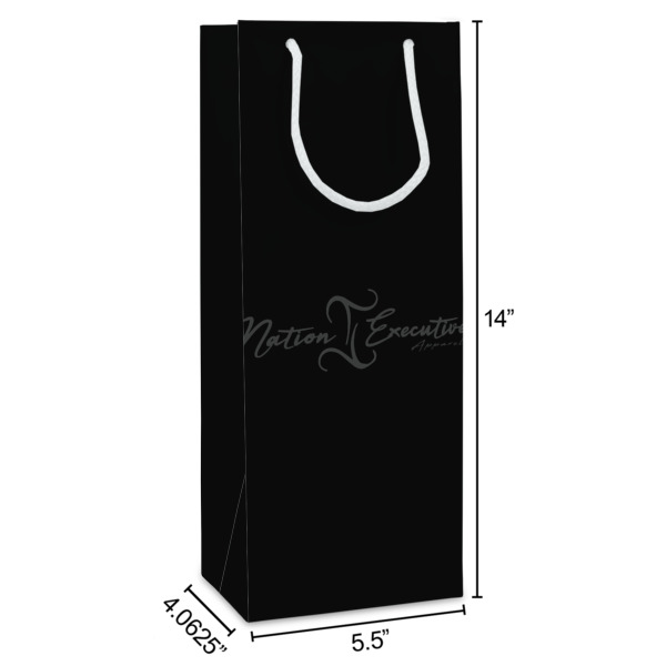 Custom Design - Wine Gift Bag - Dimensions