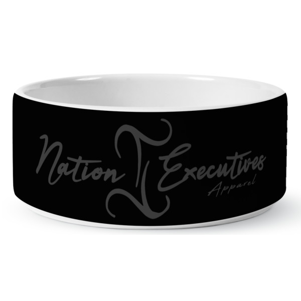 Custom Design - Ceramic Dog Bowl - Medium - Front