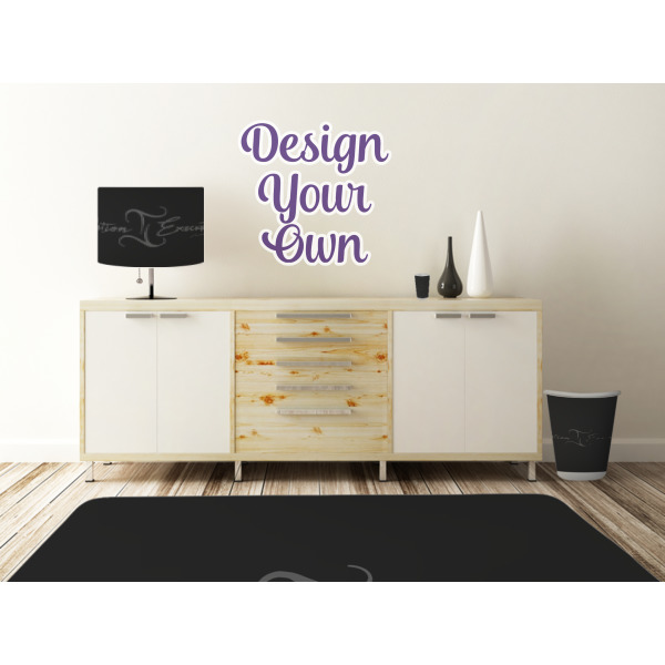 Custom Design - Wall Graphic Decal Wooden Desk