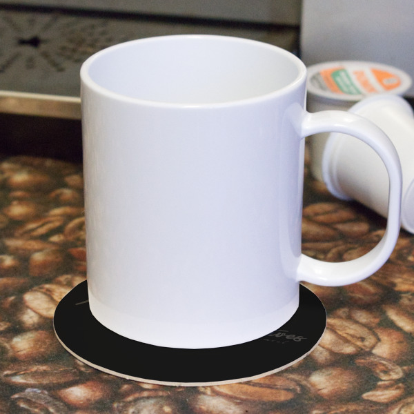 Custom Design - Round Paper Coaster - With Mug
