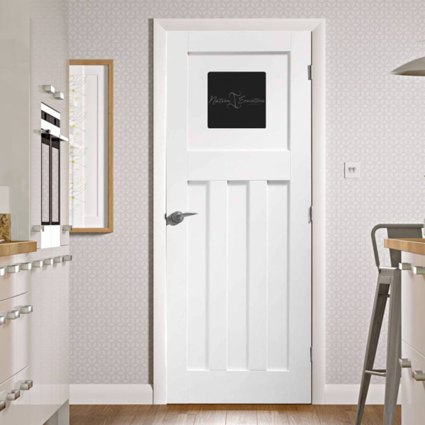 Custom Design - Square Wall Decal on Door