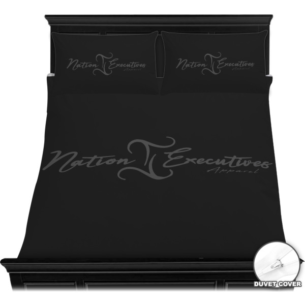 Custom Design - Bedding Set - Queen - Duvet - On Bed