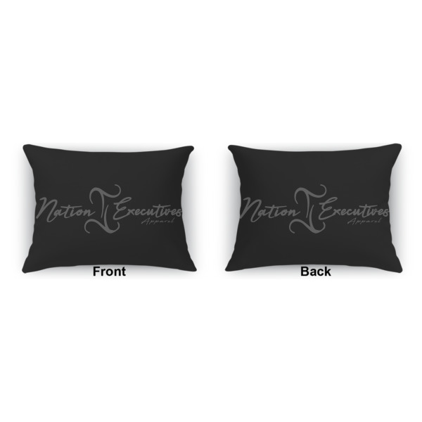 Custom Design - Outdoor Rectangular Throw Pillow (Front and Back)
