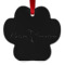 Design Your Own Metal Paw Ornament - Double-Sided