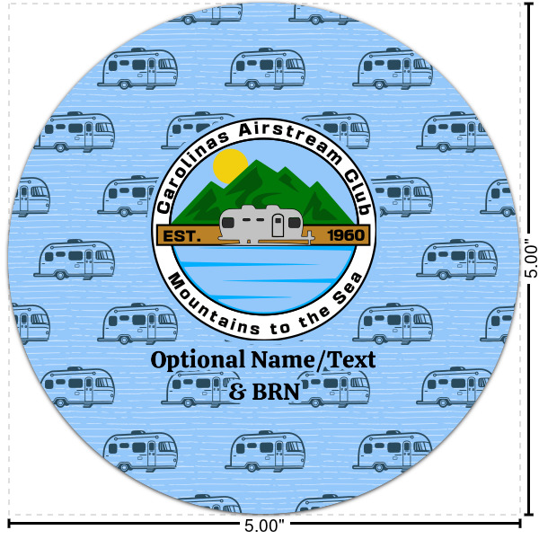 Custom Design Your Own Multipurpose Round Labels - 5"