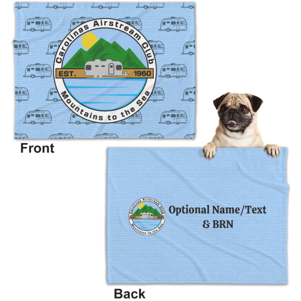 Custom Design - Microfleece Dog Blanket - Regular - Front & Back