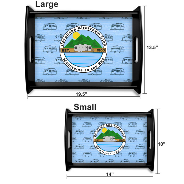 Custom Design - Serving Tray Black Sizes