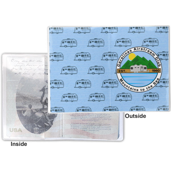 Custom Design - Vinyl Passport Holder - Flat Front and Back