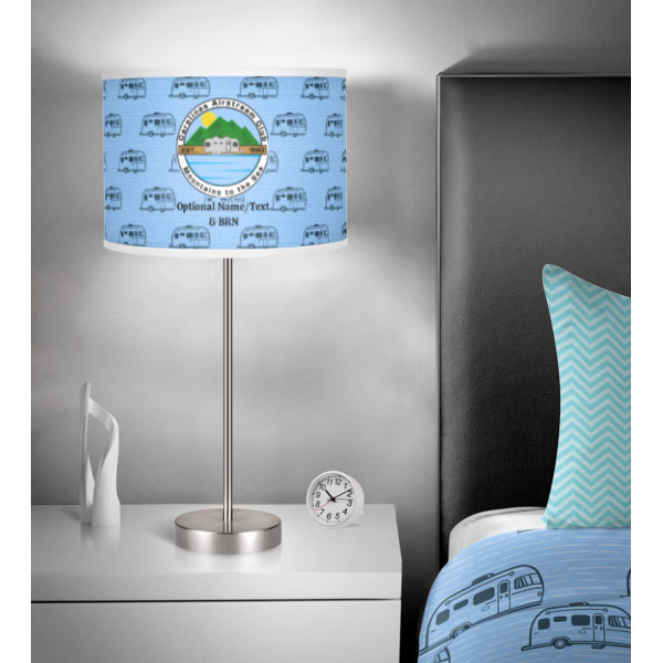 Custom Design - 13" Drum Lampshade - In Room