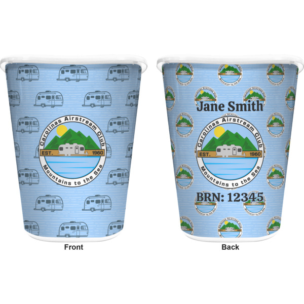 Custom Design - Waste Basket - White - Double Sided - Approval