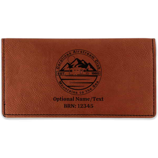 Custom Design Your Own Leatherette Checkbook Holder