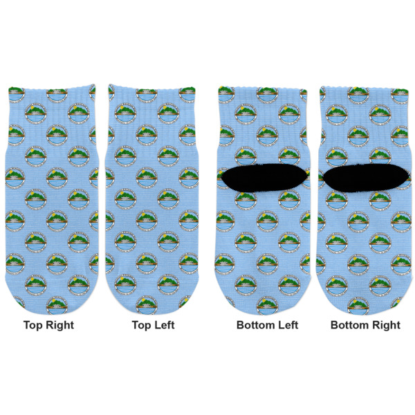 Custom Design - Toddler Ankle Socks - Double Pair - Front and Back - Apvl