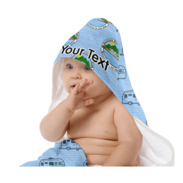 Custom Design - Baby Hooded Towel on Child