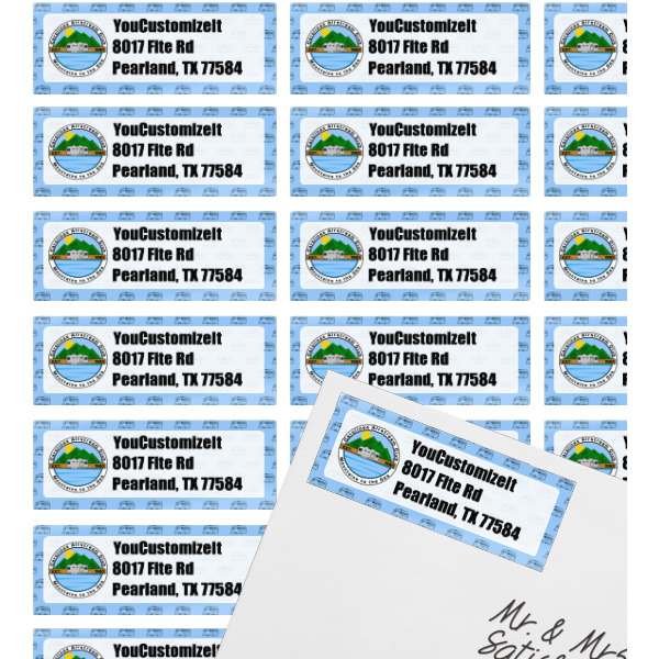 Custom Design - Mailing Label on Envelope - Multiple Labels