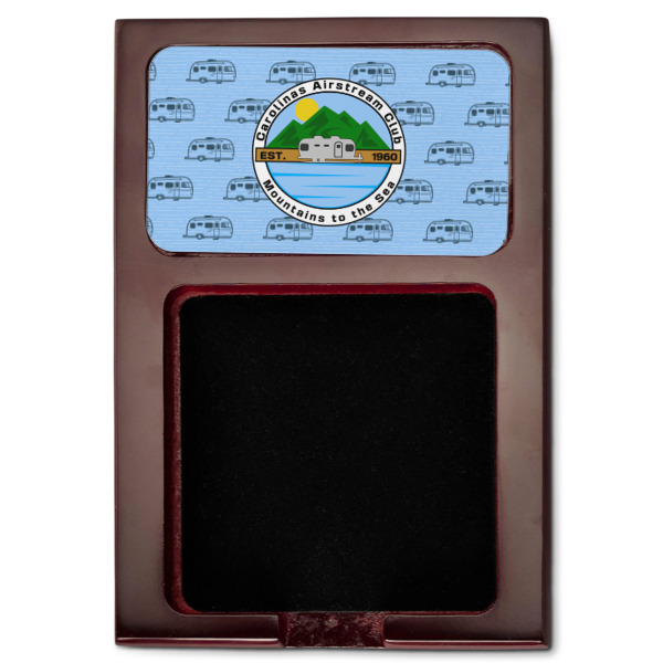 Custom Design - Red Mahogany Sticky Note Holder - Flat