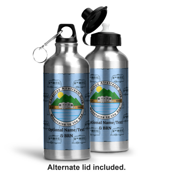 Custom Design - Aluminum Water Bottle - Alternate lid options