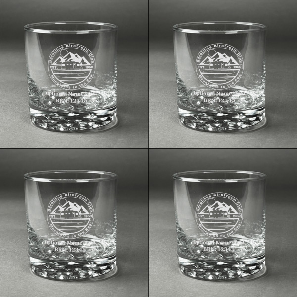 Custom Design - Whiskey Glasses - Set of 4 - Front
