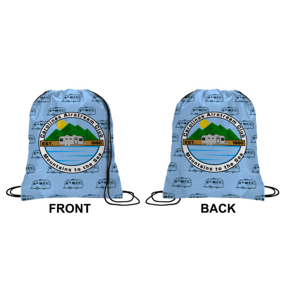 Custom Design - Drawstring Backpack Front & Back Small