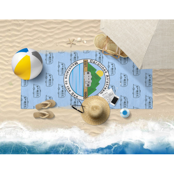 Custom Design - Beach Towel - Lifestyle on Beach