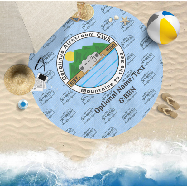 Custom Design - Round Beach Towel Lifestyle