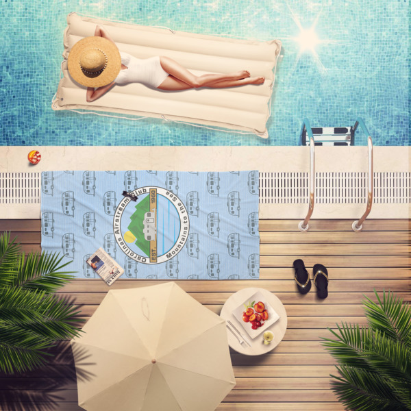 Custom Design - Beach Towel - Lifestyle at Pool