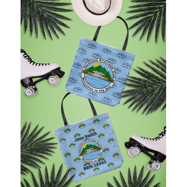 Custom Design - Canvas Tote Lifestyle Front and Back- 13x13