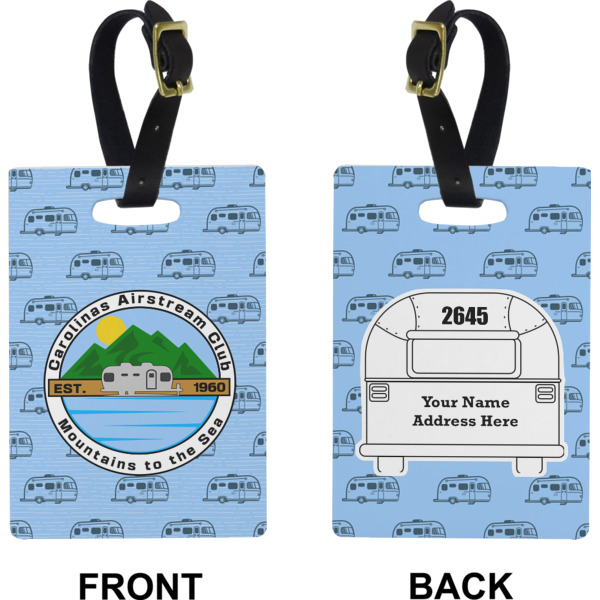 Custom Design - Rectangle Luggage Tag (Front + Back)
