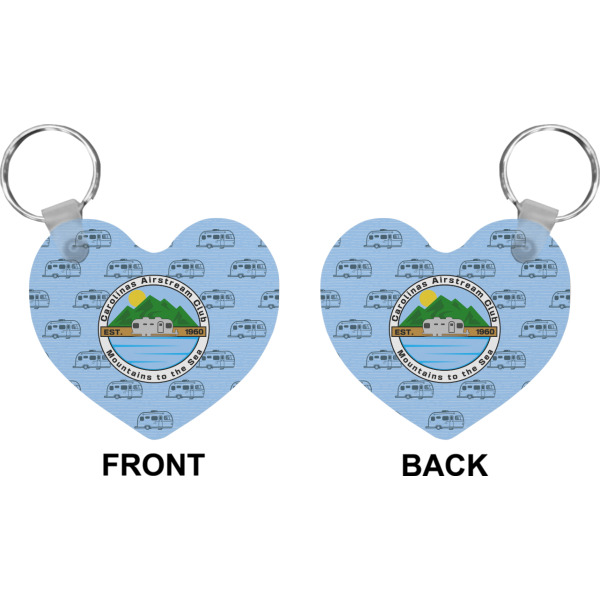 Custom Design - Heart Keychain (Front + Back)
