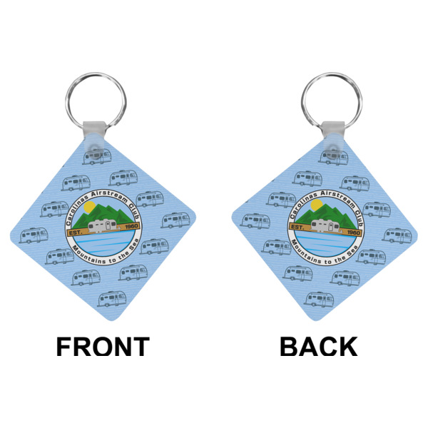 Custom Design - Diamond Keychain (Front + Back)