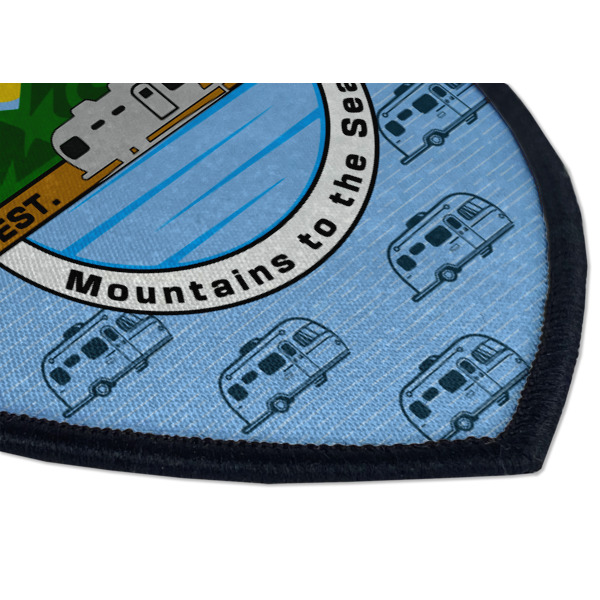 Custom Design - Iron On Patch - Shield - Style B - Closeup