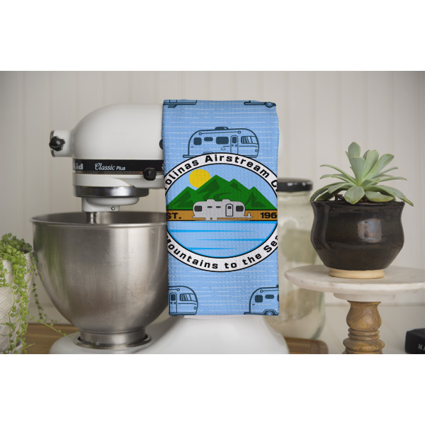 Custom Design - Waffle Weave Towel - Full Color Print - Lifestyle Image