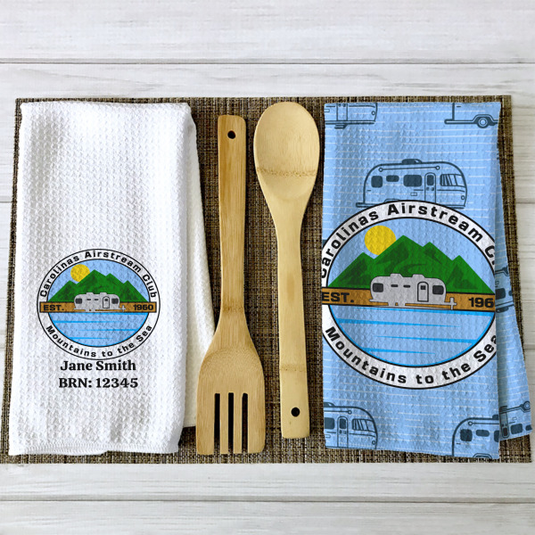 Custom Design - Waffle Weave Towels - 2 Print Styles