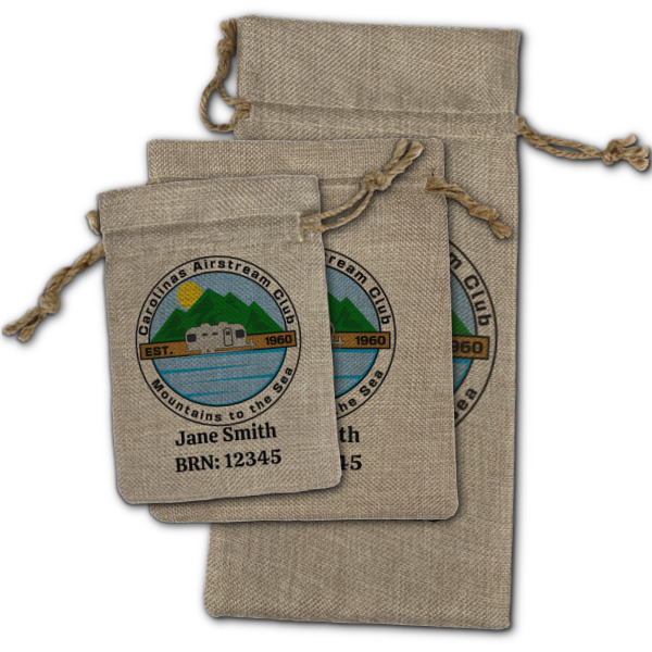 Custom Design - Burlap Gift Bags - (PARENT MAIN) All Three