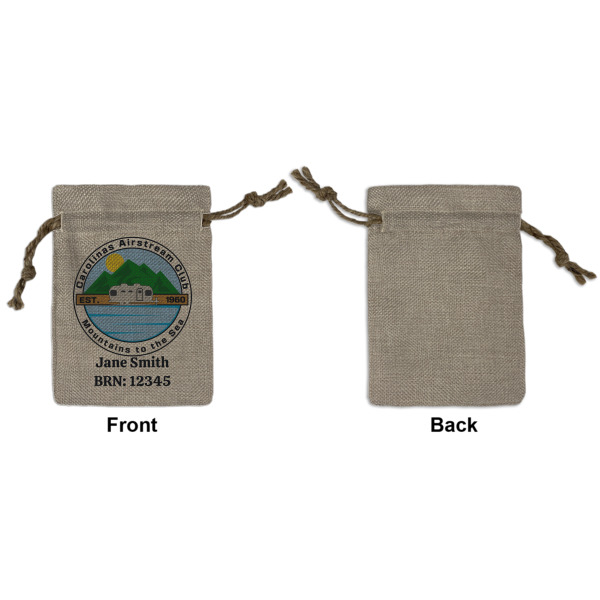 Custom Design - Small Burlap Gift Bag - Front Approval