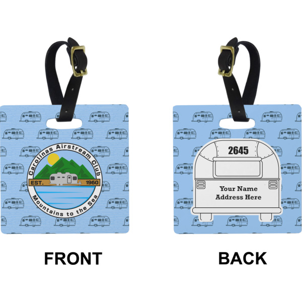 Custom Design - Square Luggage Tag (Front + Back)