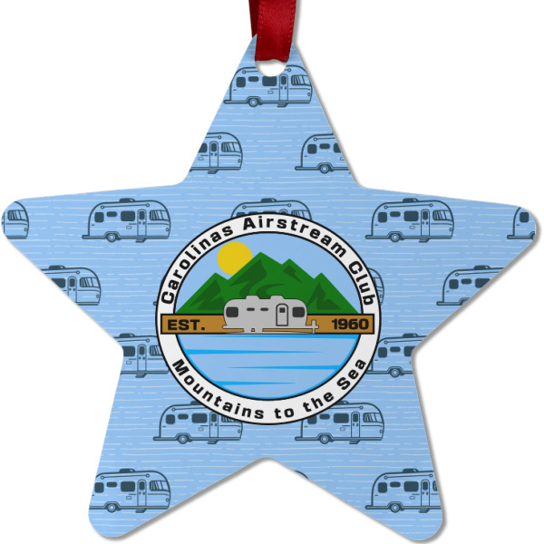 Custom Design - Metal Star Ornament - Front