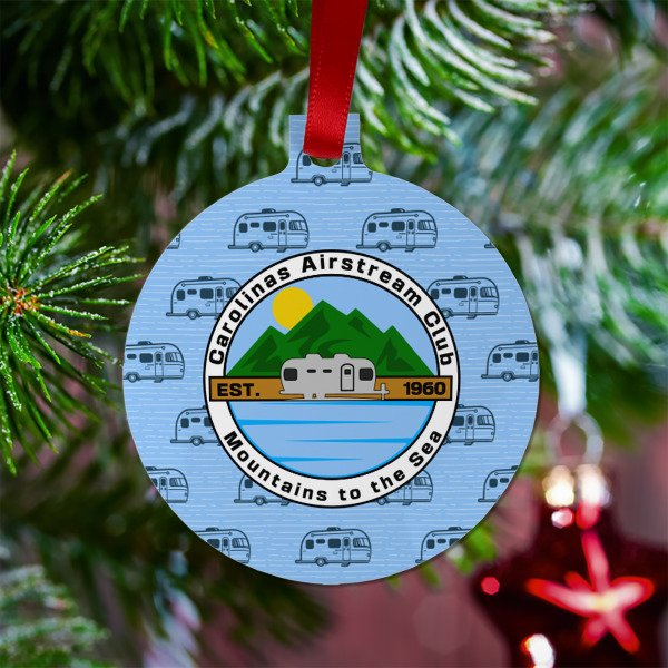 Custom Design - Metal Ball Ornament - Lifestyle